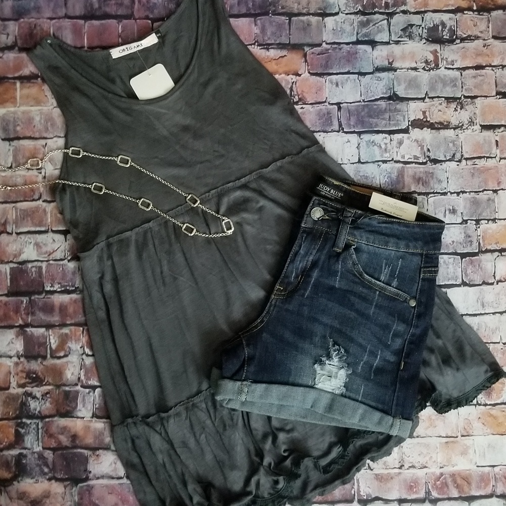 Judy Blue Dark Wash Jean Shorts